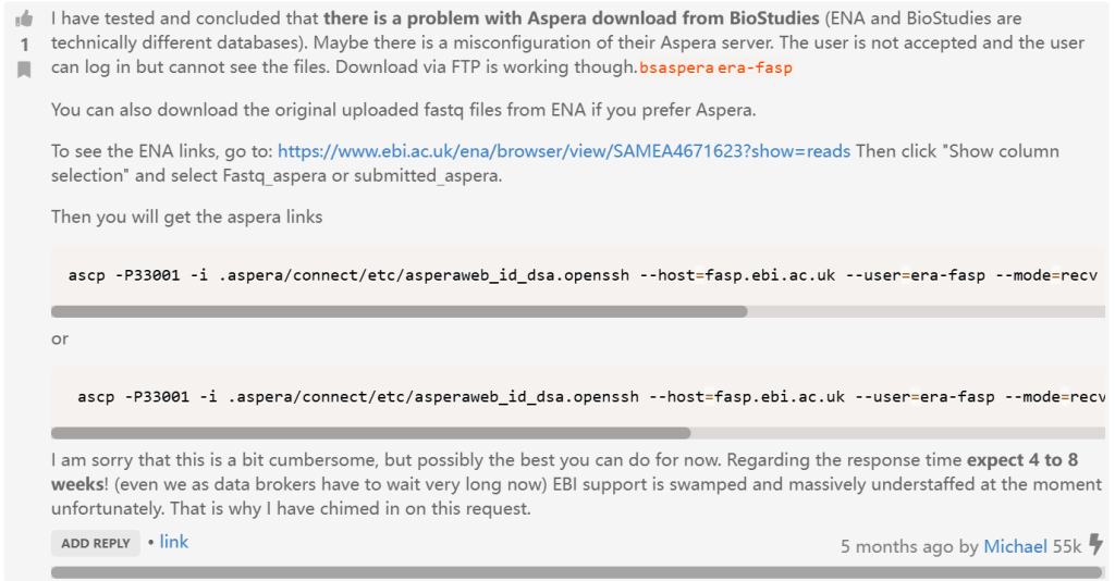 ArrayExpress数据库中biostudies数据库文件下载问题 ArrayExpress数据库中biostudies数据库文件下载问题